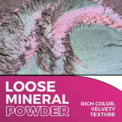 Concrete Minerals Variety Collection, Silky- Smooth and Highly Pigmented Cosmetics, 100% Vegan and Cruelty Free, Loose Mineral Eyeshadow Powder, Handmade in USA (Masquerade)