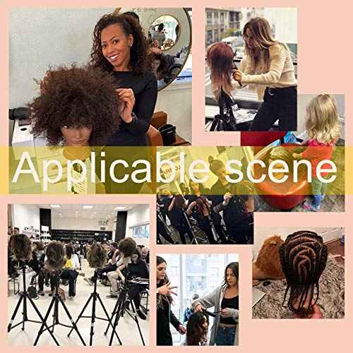 Mannequin Head with 100% Human Hair - Afro Style for Braiding & Styling Practice