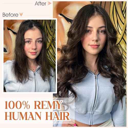 Halo Hair Extensions Real Human Hair, S-noilite Hair Halo Extensions for Women 22inch Golden Brown/Bleach Blonde Halo Extensions Invisible Wire HairExtensions