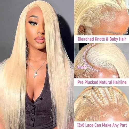 613 Lace Front Wig Human Hair Blonde Wig Human Hair For Women 180 Density HD Lace Front Wigs Human Hair Pre Plucked Straight Wigs Human Hair 13x6 Honey Blonde Wig Lace Frontal Wig 28 Inch