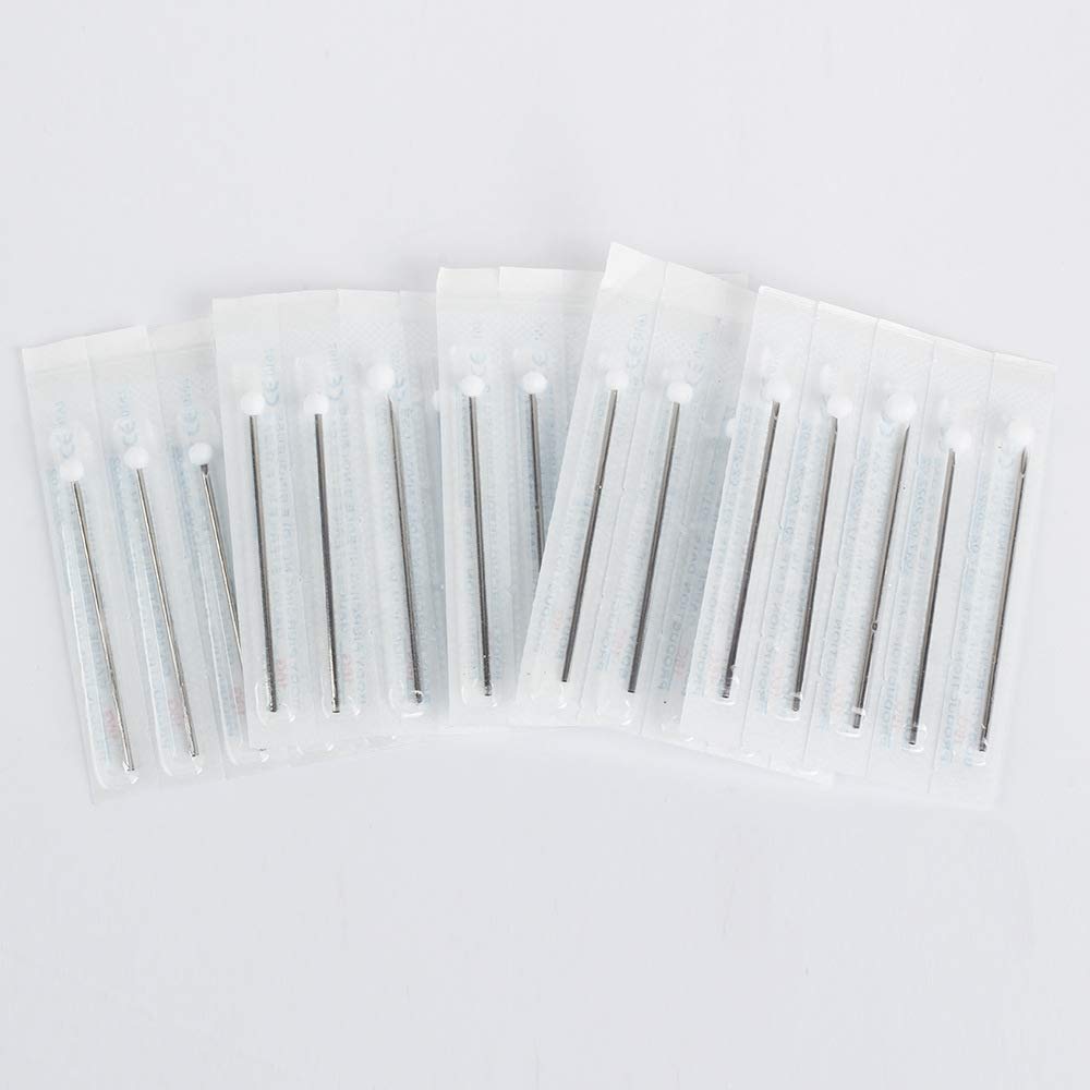 18G 10 PCS Body Piercing Needles, Body Ear Navel Nose Lip Nipple Piercing Needles, Ear Nose Piercing Needles, Tattoo Body Piercing Needles Tool