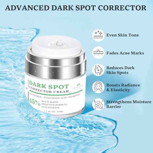 Dark Spot Remover for Face and Body: Dark Spot Corrector Cream, Melasma, Freckle, Sun Spot, Age Spot Remover with Niacinamide and Vitamin C, Advanced Formula for Women and Men (1.7 Fl Oz)
