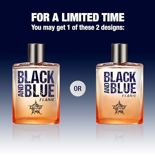 Tru Western PBR Black and Blue Flame Men's Cologne, 3.4 fl oz (100 ml) - Sporty, Clean, Fresh