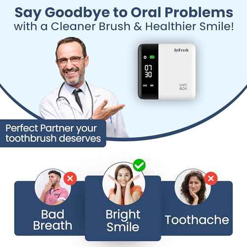 UV Toothbrush Sanitizer Holder & Cleaner with LED Clock Display & Hot Air Drying ? Wall-Mounted UV Tooth Brush Holder for Bathroom Decor, Travel Use, Rechargeable Portable Design, Fits All Brushes