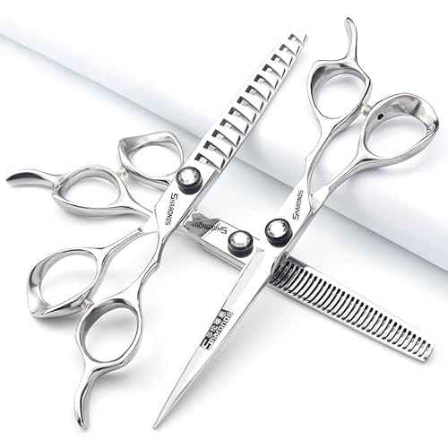 Japan 440 Steel Scissors Professional Hairdressing Scissors for Barber Thinning Hair Shears 5.5/6/6.5 Inch (6.5 Inch-3 Pieces)