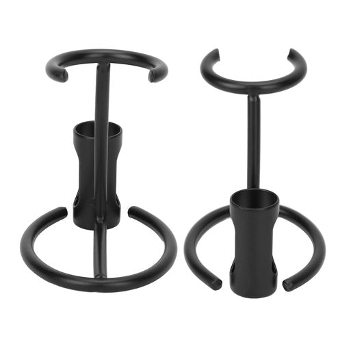 ZJchao Holder Stand, Matte Black Non-Slip Quick Drying Shaving Stand for Shaving Brushes, Metal Hanger Shaving Brush Holder for Men
