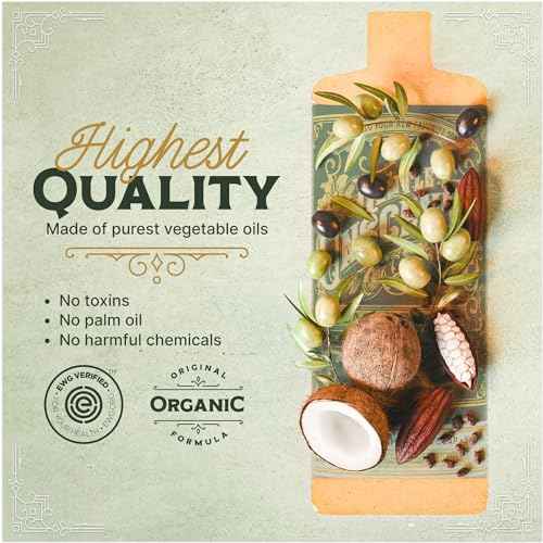 Unscented Liquid Castile Soap ? Vegan Organic Soap & Body Wash, High Olive Oil Content, Non-Drying Formula, Great for Sensitive Skin by Carolina Castile, EWG Verified (Unscented, 1 Gallon)