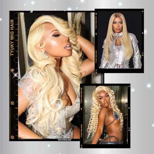 30 Inch 613 13x6 Lace Front Wig Human Hair 200 Density Blonde Body Wave HD Lace Front Wigs Human Hair Pre Plucked Blonde Wig Human Hair 613 Lace Frontal Wigs
