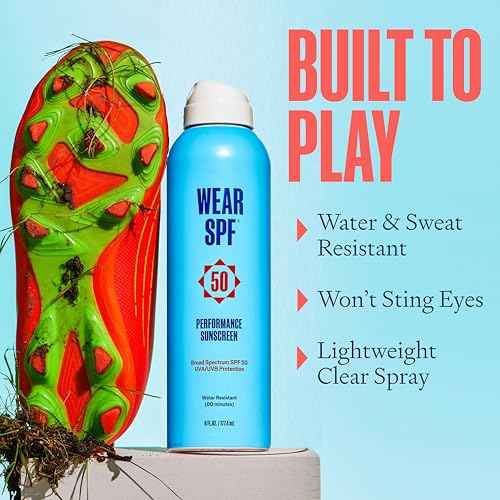 Wear SPF Performance Sport Sunscreen Spray ? Water & Sweat-Resistant SPF 50, 3-pack