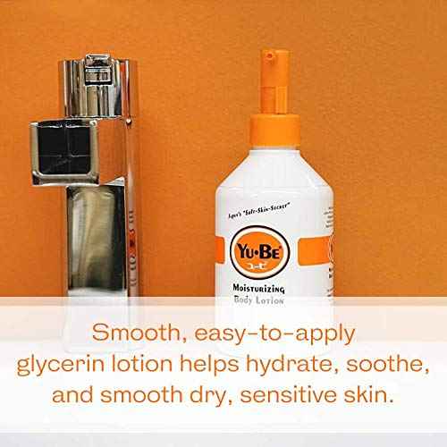 Yu-Be Hand & Body Lotion Deeply Hydrating Moisturizer Pump Bottle (Duo) for Extra-Dry Skin - Day & Night Daily Moisturizing Skin Cream | Good For Cracked Heels I Non-Greasy - 10.25 Fl. Oz. (2 pcs)