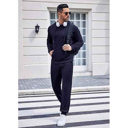 COOFANDY Sweatsuits for Men 2 Piece Tracksuit Casual Athletic Jogging Suit Hooded Set