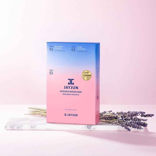 JAYJUN Intensive Shining Mask with Lavender Extract (10 Pack)- 3-Step Hydrating Mask Korean Facial Mask