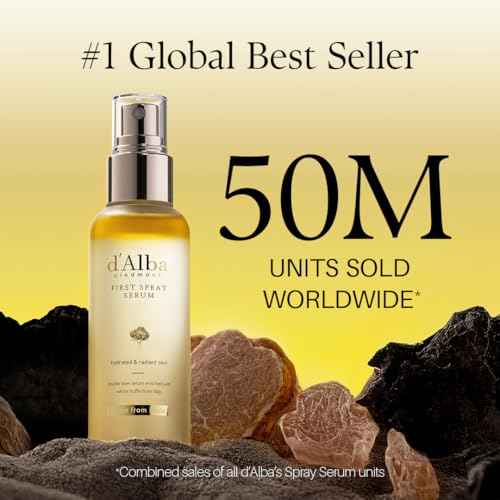 d'alba Piedmont Italian White Truffle First Spray Serum, Vegan Skin Care, Hydrating Face Moisturizer, Glow Serum for Radiant Skin, Non Comedogenic, All In One Mist (1.69 fl oz.)