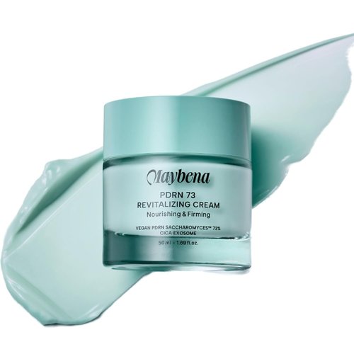 Maybena PDRN 73 Revitalizing Cream (73% Plant PDRN, Fast Absorbing Formula) – Korean Beauty Skin Care Moisturizer for Face Skincare Facial