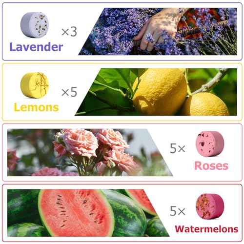 Shower Steamers Aromatherapy Gifts for Women- SWCANDY 18 Pack Shower Bombs Birthday Gifts for Women Mom, Bath Bombs with Essential Oils Stocking Stuffers, Self Care and Relaxation