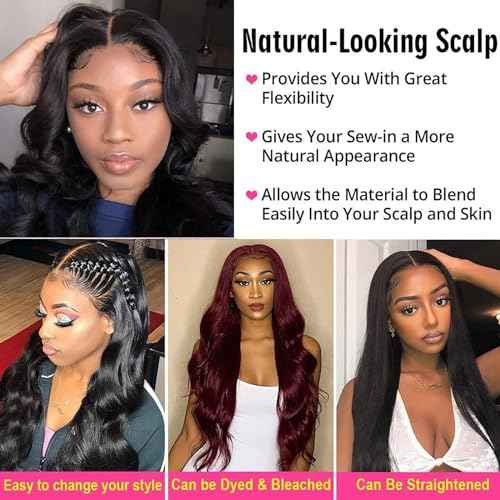 4x4 Lace Front?Wigs Human Hair Pre Plucked with Baby Hair 150% Density 24 Inch Body Wave Brazilian Virgin Frontal Human Hair Wigs 4x4 Glueless HD Lace Closure Wig Human Hair for Women