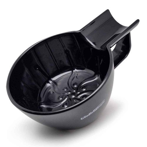 The Goodfellas' smile, Shave & Lather Bowl – Durable Impact‑Resistan Resin, Built‑In Brush Rest, 4.9″ Diameter – Perfect for Traditional Wet Shaving (Black)