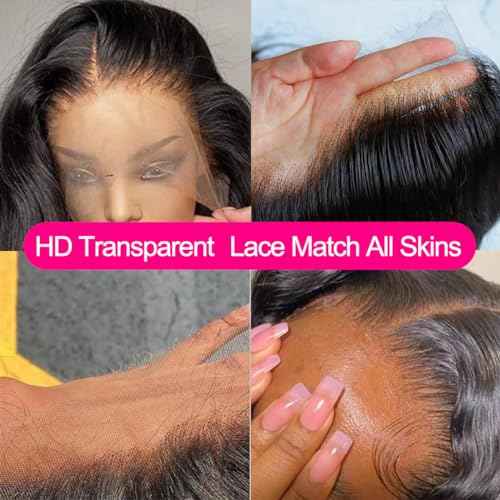 Worldnewhair 13X6 Lace Front Wigs Body Wave Human Hair 28 Inch - 200% Density Glueless Wigs Human Hair 13x6 Lace Frontal Wigs For Black Women