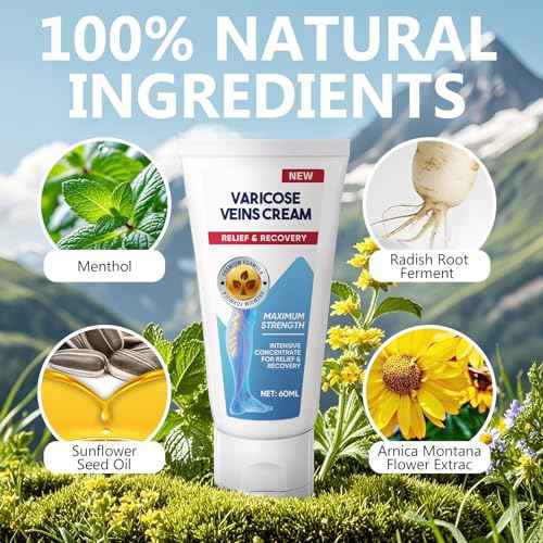 ITECFREELY Varicose Veins Cream, Improve Blood Circulation Varicose Veins Care, Fast Soothe Cream for Legs