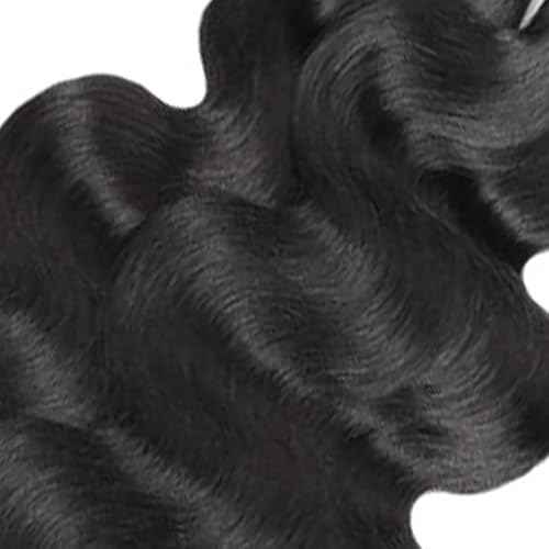 Human Hair Bundle 12 14 16 Inch Body Wave Bundles Unprocessed Brazilian Virgin Hair Extensions 3 Bundles Natural Black Color