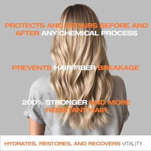 abril et nature - Professional Repair Hair Care Set - Nature Plex, STOP Breakage - Shampoo, Mask, and Serum Pack for Very Treated or Damaged Hair - Prevents, Protects, and Repairs - 550 ml