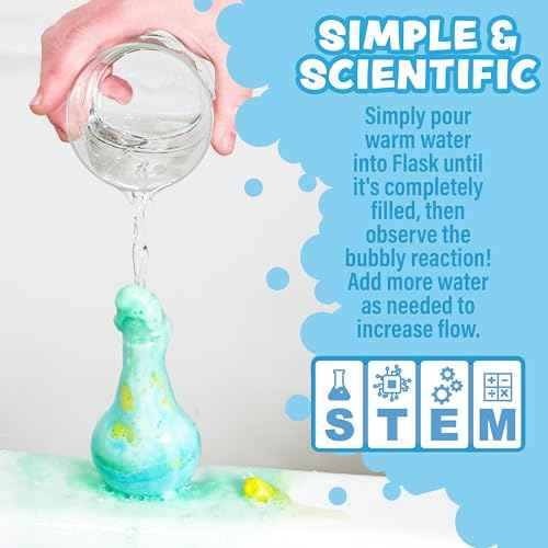 Tub Works¢ç Kids Bath Bomb Potion¢â Bath Toy, Variety 6 Pack | Nontoxic | Fizzes, Foams & Bubbles with an Eruption of Color | Interactive Bath Bombs | Fun Science Toddler Bath Toys