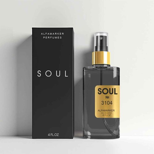 ALFAMARKER SOUL №3104 Central Molecule | Unisex Perfume for Women & Men | Long Lasting Eau de Parfum Spray 4.0 Fl Oz / 120 ml | Boutique-Inspired Oriental Women’s Fragrance