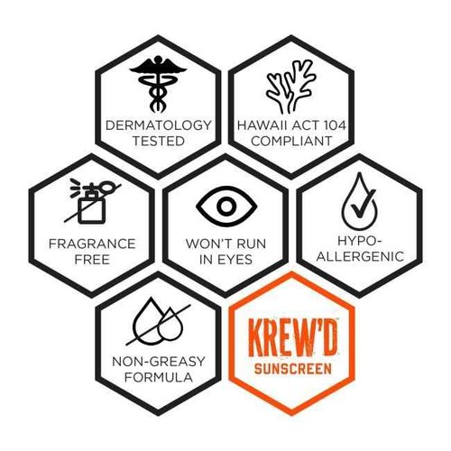 Ergodyne KREW’D 6353 Sunscreen Spray, Broad Spectrum SPF 50, Water Resistant, 5.5 oz