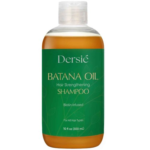 Dersie Batana Oil Hair Growth Bundle: 100% Pure Batana Oil & Shampoo - Dr. Sebi Approved Hair Growth Set for Thicker, Stronger Hair - Sulfate-Free & Paraben-Free