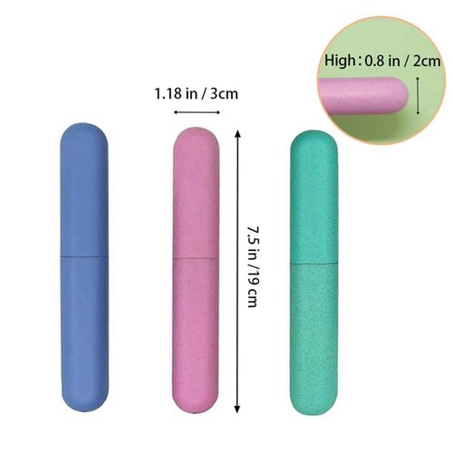 ZYYC 4 Pack Travel Toothbrush Case, Holder Toothbrush Travel Containers for Trip Home Camping Dust-Proof and Sanitary, Travel Toothbrush Holder