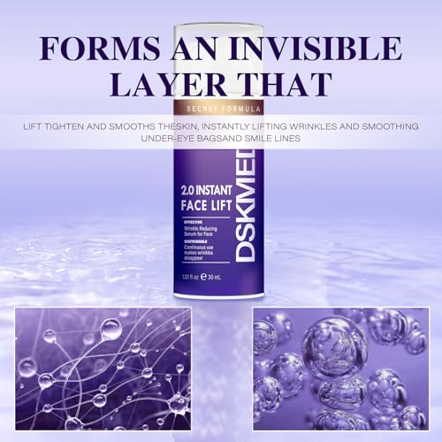 Under Eye Bags and Wrinkles 2.0 - Instant Face Lift Cream,Remove Dark Circles, Bags Under Eyes, Fine Lines, Wrinkles and Neck Lines,Firming Delicate Skin