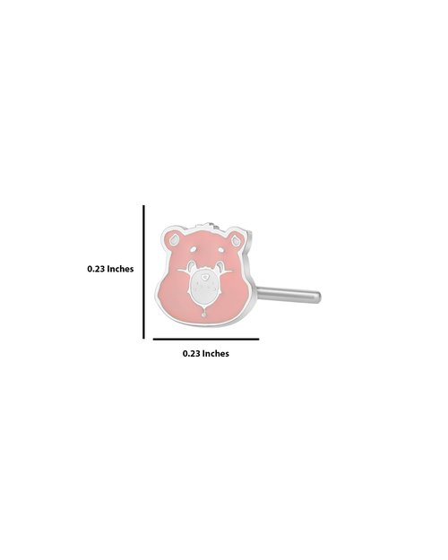 SALLY ROSE Care Bears Nose Stud, 316L Stainless Steel Nose Ring L Shaped Official License Cheer Bear Nose Piercings