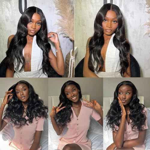 Put on Glueless Wigs Human Hair Pre Plucked Pre Cut 6x4 DH Lace Easy Put on Wig Body Wave no Glue Lace Wigs Human Hair for Beginners