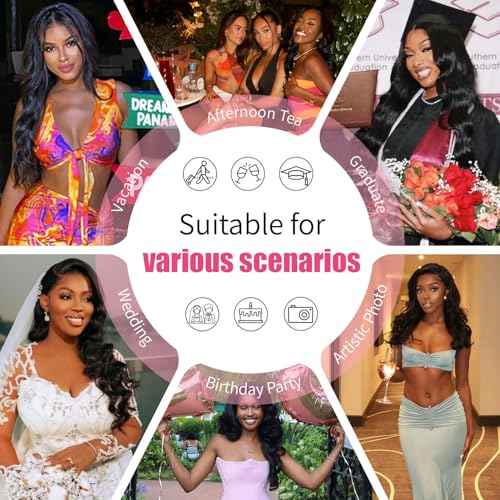 Body Wave Bundles Human Hair 20 22 24 Inch Human Hair Bundles Body Wave 100% Unprocessed 12A Brazilian Raw Virgin Hair 3 Bundle Real Human Hair Extensions Natural Color