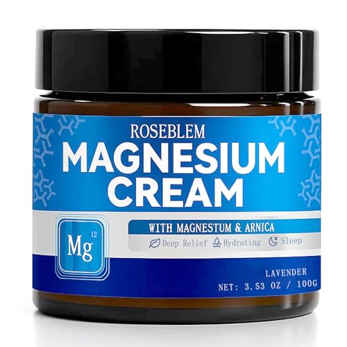 Magnesium Cream with Arnica & Lavender ? Muscle Relief, Relaxation & Sleep Support, Gentle Moisturizing Cream with Shea Butter & Jojoba Oil for Sensitive Skin, Natural Daily Use, 3.53oz