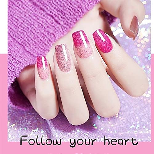 Omainy Gel Nail Polish Set,Color Changing Gel Nail Polish Set,Mood Changing Gel Nail Polish Set,Shellc Uv Gel Nail Polish,Temperature Change Gel Polish Set,Soak Off Uv Led Nail Polish Salon Art(4001)