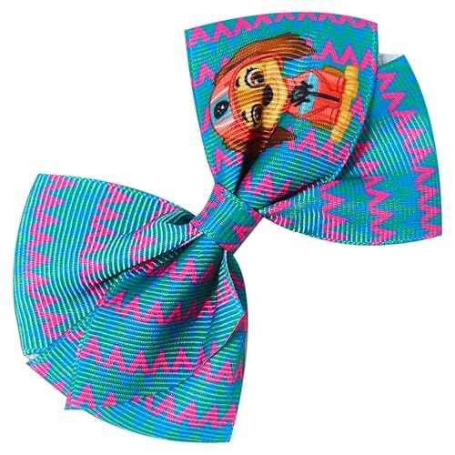 LUV HER Paw Patrol Alligator Hair Clips for Kids ? 7-Pack Non-Slip 4-Inch Hair Bows ? Girls Hair Accessories with Rescue Pup Prints ? Ages 3+ ? Non-Toxic Material