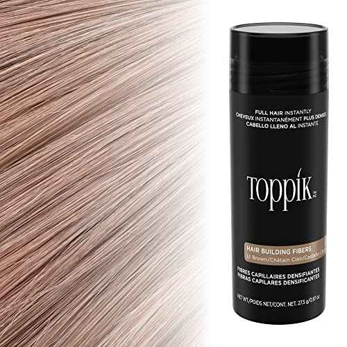 Toppik Hair Building Fibers, Fill In Fine or Thinning Hair Instantly Thicker, Fuller Looking Hair 9 Shades,4 size options