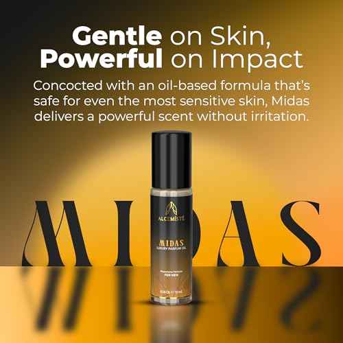 Concentrated Cologne For Men - Long-Lasting Mens Cologne - Pheromones-Infused Oil-Based Perfume For Him - Intense Formula - Travel Size, Rollerball Fragrance - 0.34 oz (10 mL)