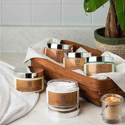 Salt Cellar Spa Lavender Body Butter for Women, Made with Dead Sea Minerals, Shea Butter & Plant Extracts, Luxurious Skin Rejuvenation & Moisturization, Made in Israel, Cruelty-Free, Paraben Free