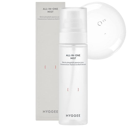 KSBC HYGGEE All in One Mist - Hydrating & Soothing Face Essence Spray for All Skin Types - Probiotics & Birch Sap Extract - Oil Control Gas Free Mist - Skin Irritation Free, 3.38 fl.oz.