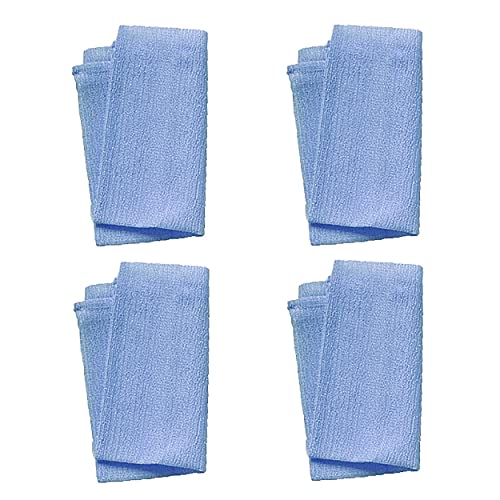 Aquasentials Exfoliating Bath Cloth (4 Pack) (Blue Only)