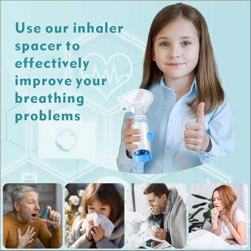 Soft Silicone Inhaler Spacers for Adults and Kids - Fun and Colorful Nessi OTC Spacer (Kids-Pink)