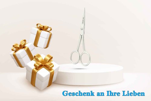 SMI Beard Scissors for Men with Travel Case Mustache Scissors Small scissors Grooming Scissors Eyebrow Scissors for Men and Women