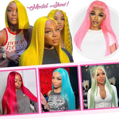 613 Lace Front Wig Human Hair Blonde 13x6 HD Transparent Lace Front Straight Wigs Human Hair Pre Plucked with Baby Hair 26 Inches