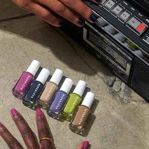essie Expressie Nail Polish, Quick-Dry Brown Nail Polish, Power Moves, Vegan, Never Skip A Beat, 0.33 fl oz