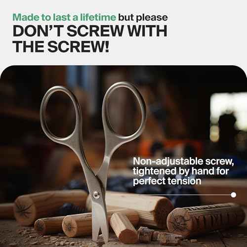 GERMANIKURE Tower Point Cuticle Scissors Grooming Scissors FINOX Stainless Steel Professional Nail Scissors in Cork Case -Ethically Made in Solingen Germany - 4705