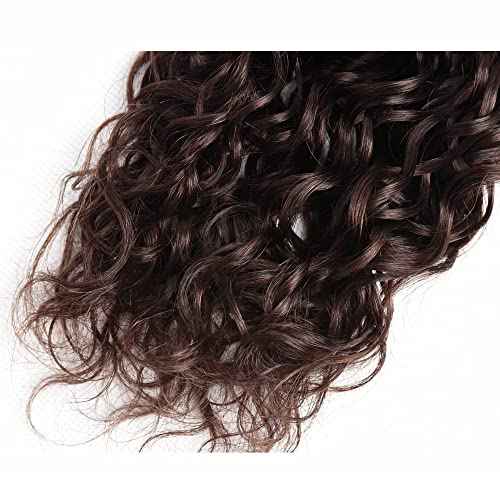 34 Inch Brown Kinky Curly Bundles Human Hair Chocolate Brown Bundles Niegmeag Brazilian Virgin Remy Hair Extensions Double Weft Soft and Silky Color 4 Kinky Curly Bundle Hair Weave