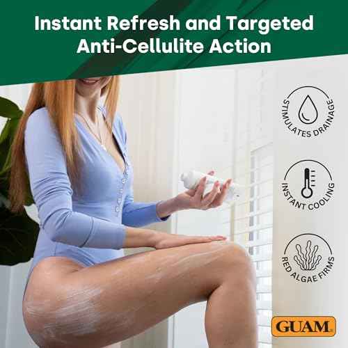 GUAM DUO Anti Cellulite Cream Cold Formula | Seaweed Cellulite Treatment for Leg Skin Tightening, Menthol Firming Body Lotion for Body Sculpting on Legs, Buttocks, Thighs, 6,76 Oz