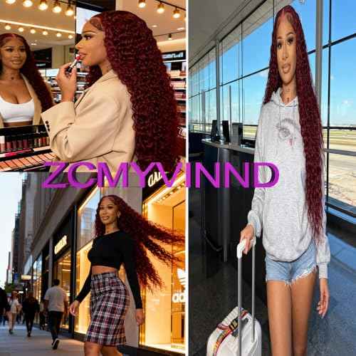 Dark Burgundy Human Hair Bundles 99J Burgundy Kinky Curly Bundles 16 18 20 Inch 99J Curly Bundle Double Weft Unprocessed Brazilian Virgin Hair Extensions